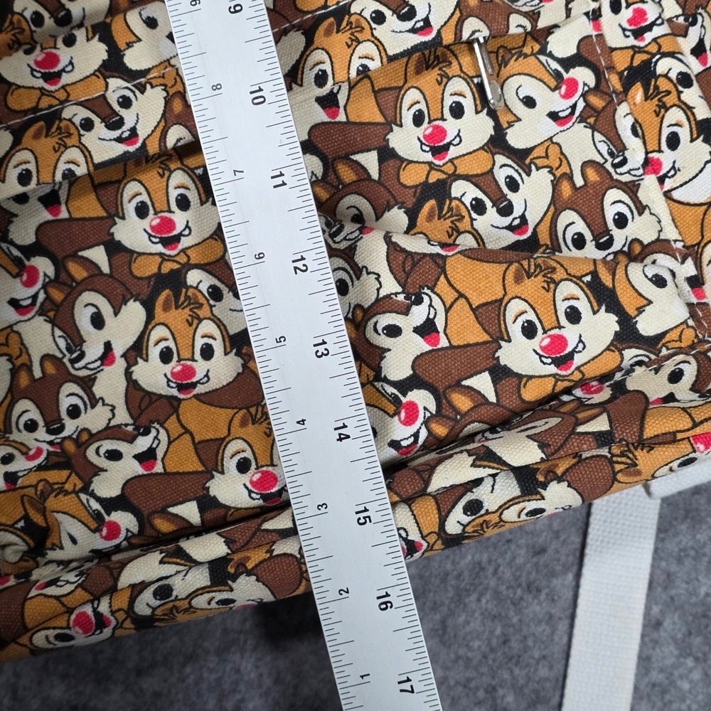 Chip & Dale Rescue Rangers Backpack Character All Over Print Canvas Bag 16" RARE - Picture 6 of 10